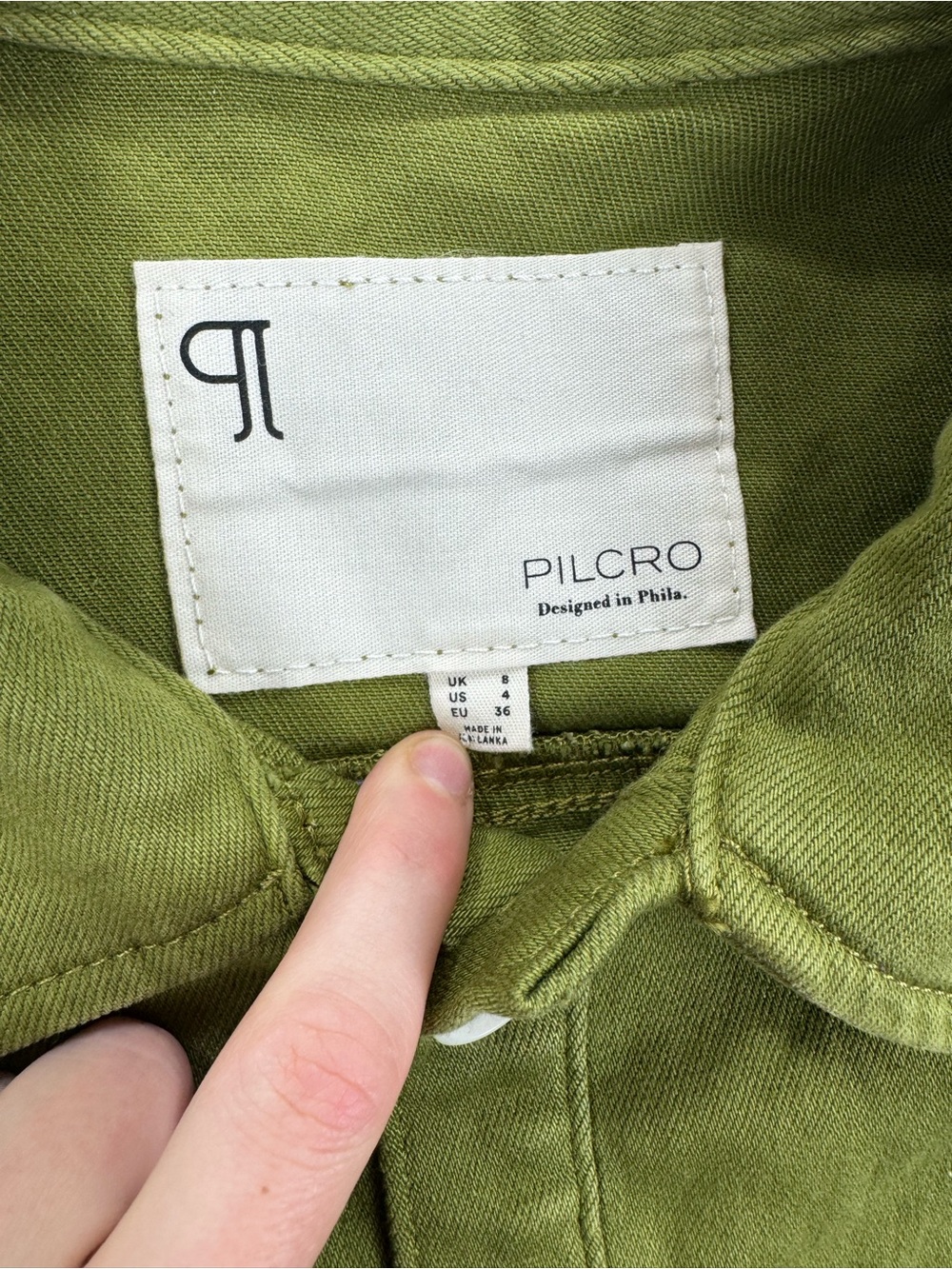NWT Pilcro by Anthropologie Utility Romper Shorts Jumpsuit Moss Green Size 4 - Picture 4 of 10
